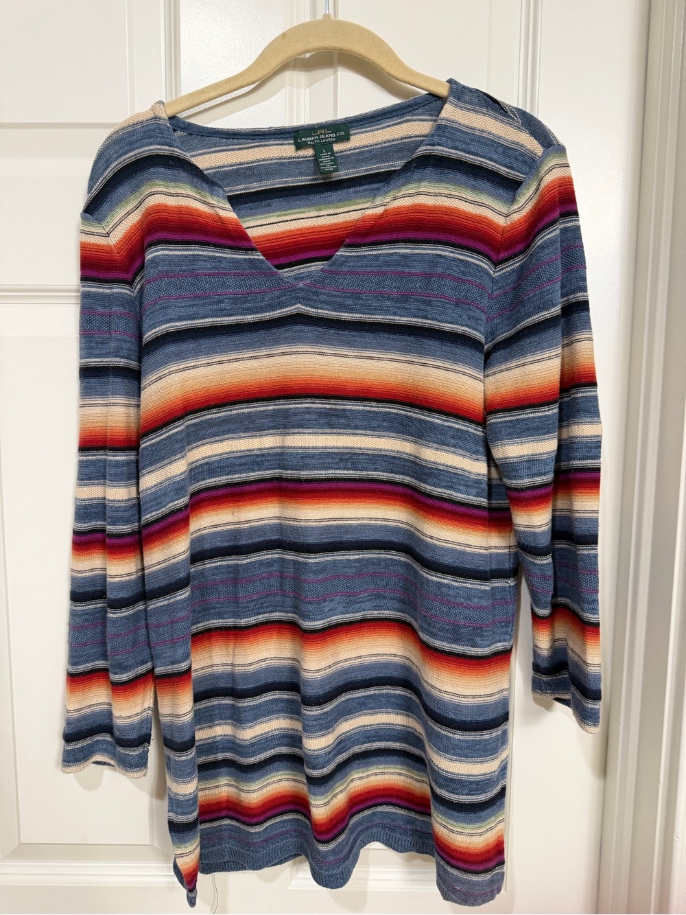 Ralph Lauren Multicolor Striped Crewneck Sweater